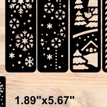 Intra απο ξύλο plywood 3mm-4mm πάχος Χριστουγεννιάτικος σελιδοδείκτης Δίασταση 15x15 cm INTRAFABR-36882197 - Image 1