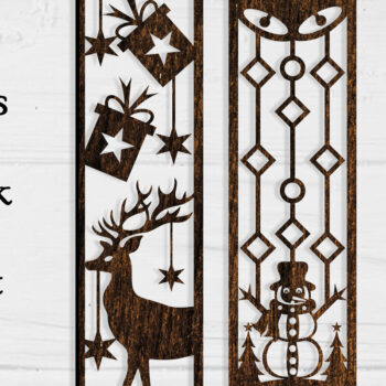 Intra απο ξύλο plywood 3mm-4mm πάχος Christmas Bookmark Cut  Δίασταση 15x15 cm INTRAFABR-106997503 - Image 1