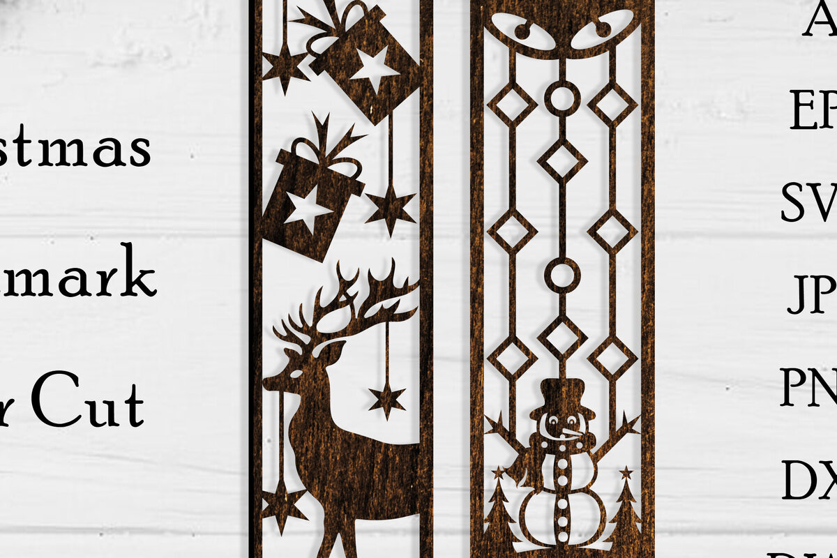 Intra απο ξύλο plywood 3mm-4mm πάχος Christmas Bookmark Cut  Δίασταση 15x15 cm INTRAFABR-106997503