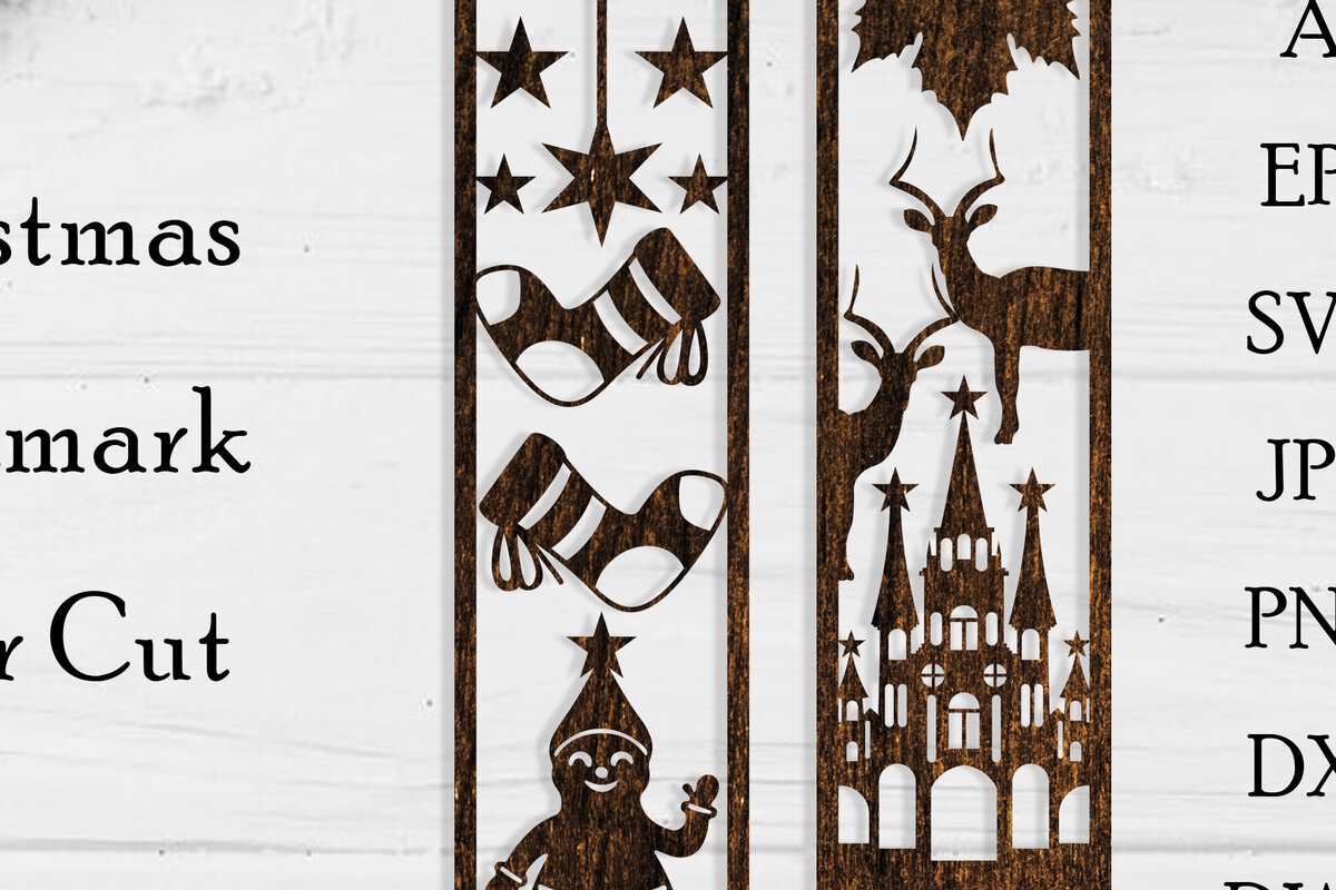 Intra απο ξύλο plywood 3mm-4mm πάχος Christmas Bookmark Cut  Δίασταση 15x15 cm INTRAFABR-106997491