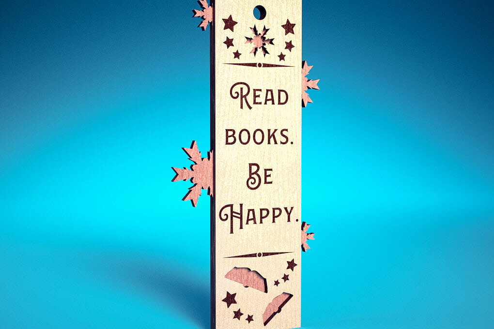 Intra απο ξύλο plywood 3mm-4mm πάχος Χριστουγεννιάτικο σελιδοδείκτη | Βιβλίο Δίασταση 15x15 cm INTRAFABR-71698266