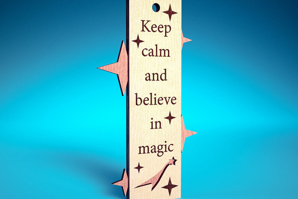 Intra απο ξύλο plywood 3mm-4mm πάχος Χριστουγεννιάτικο σελιδοδείκτη | Βιβλίο Δίασταση 15x15 cm INTRAFABR-71698358