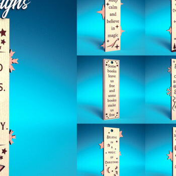 Intra απο ξύλο plywood 3mm-4mm πάχος Χριστουγεννιάτικο σελιδοδείκτη | Βιβλίο Δίασταση 15x15 cm INTRAFABR-71697728 - Image 1