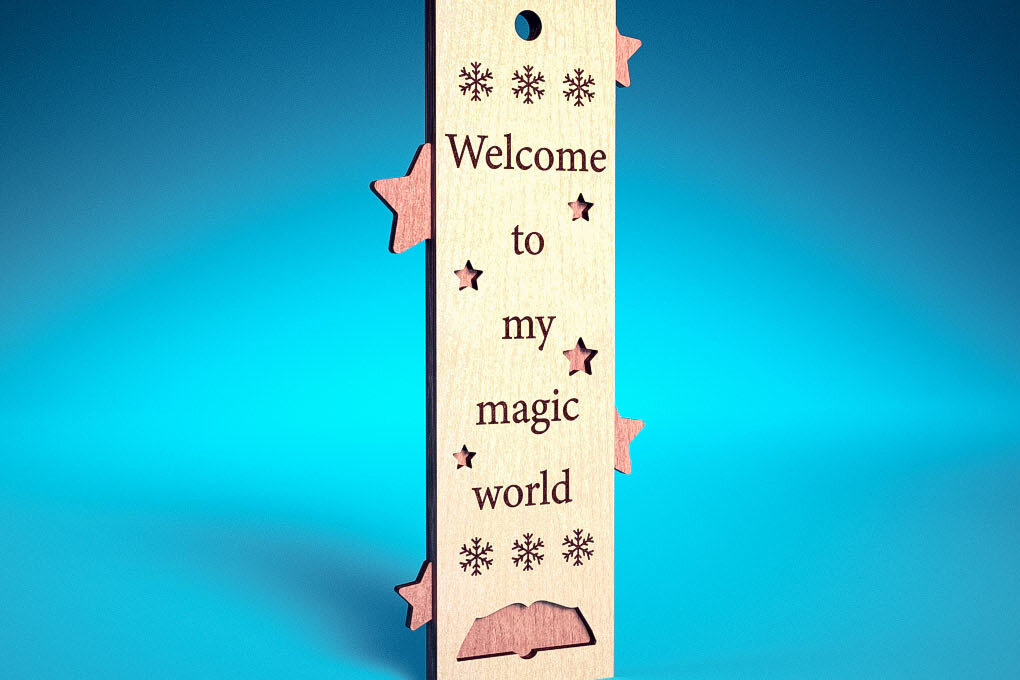 Intra απο ξύλο plywood 3mm-4mm πάχος Χριστουγεννιάτικο σελιδοδείκτη | Βιβλίο Δίασταση 15x15 cm INTRAFABR-71698165