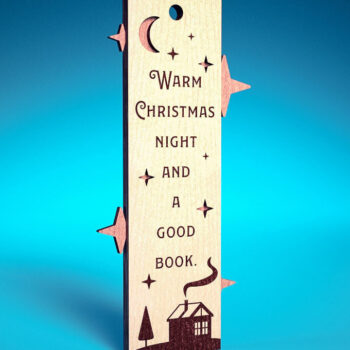 Intra απο ξύλο plywood 3mm-4mm πάχος Χριστουγεννιάτικο σελιδοδείκτη | Βιβλίο Δίασταση 15x15 cm INTRAFABR-71697793 - Image 1