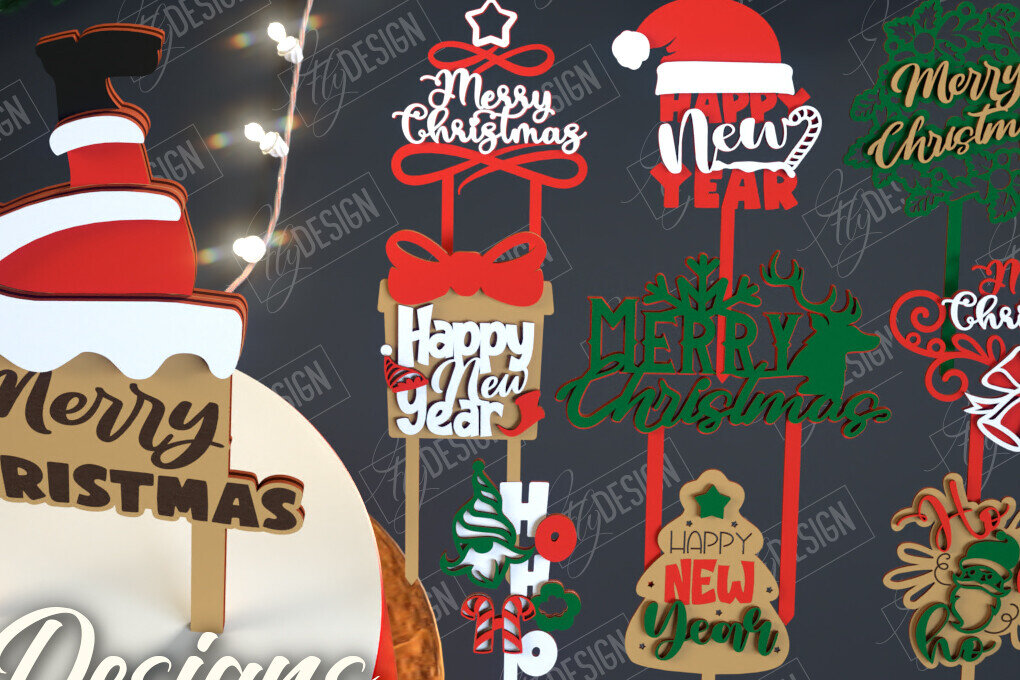 Intra απο ξύλο plywood 3mm-4mm πάχος χριστουγεννιάτικου κέικ | Διακοπές Δίασταση 15x15 cm INTRAFABR-111361740