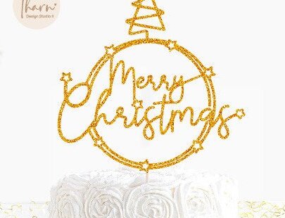 Intra απο ξύλο plywood 3mm-4mm πάχος Christmas Cake Topper Δίασταση 15x15 cm INTRAFABR-45103536