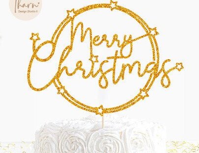 Intra απο ξύλο plywood 3mm-4mm πάχος Christmas Cake Topper Δίασταση 15x15 cm INTRAFABR-46023578