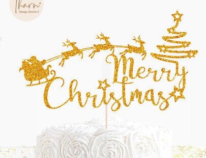 Intra απο ξύλο plywood 3mm-4mm πάχος Christmas Cake Topper Δίασταση 15x15 cm INTRAFABR-46074272