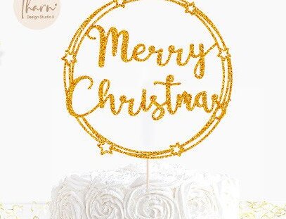 Intra απο ξύλο plywood 3mm-4mm πάχος Christmas Cake Topper Δίασταση 15x15 cm INTRAFABR-42115350