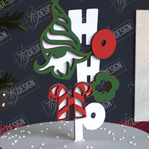 Intra απο ξύλο plywood 3mm-4mm πάχος Χριστουγεννιάτικο Cake Topper | Πρωτοχρονιά | CNC Δίασταση 15x15 cm INTRAFABR-108120065