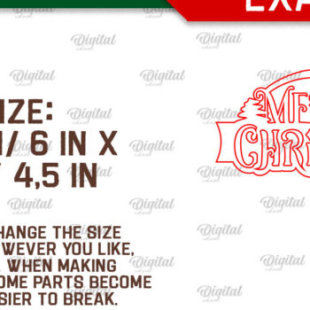 Intra απο ξύλο plywood 3mm-4mm πάχος Χριστουγεννιάτικο Cake κοπής με λέιζερ Δίασταση 15x15 cm INTRAFABR-104181654 - Image 3