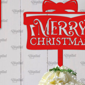 Intra απο ξύλο plywood 3mm-4mm πάχος Χριστουγεννιάτικο Cake κοπής με λέιζερ Δίασταση 15x15 cm INTRAFABR-104181654 - Image 4