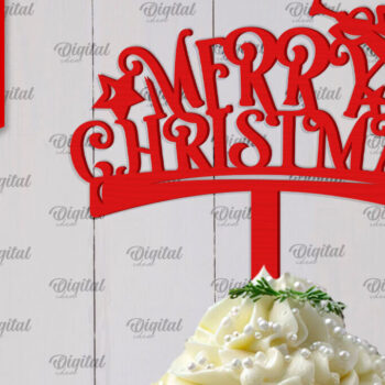 Intra απο ξύλο plywood 3mm-4mm πάχος Χριστουγεννιάτικο Cake κοπής με λέιζερ Δίασταση 15x15 cm INTRAFABR-104181654 - Image 8