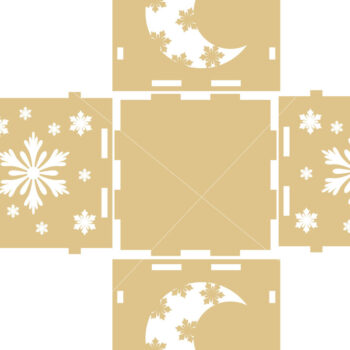 Intra απο ξύλο plywood 3mm-4mm πάχος Χριστουγεννιάτικο λαμπάδας 7 τεμ Δίασταση 15x15 cm INTRAFABR-50720979 - Image 9