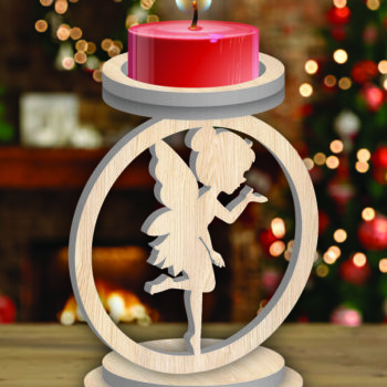 Intra απο ξύλο plywood 3mm-4mm πάχος Χριστουγεννιάτικο κερί Δέσμη κοπής με λέιζερ Δίασταση 15x15 cm INTRAFABR-107252853 - Image 11