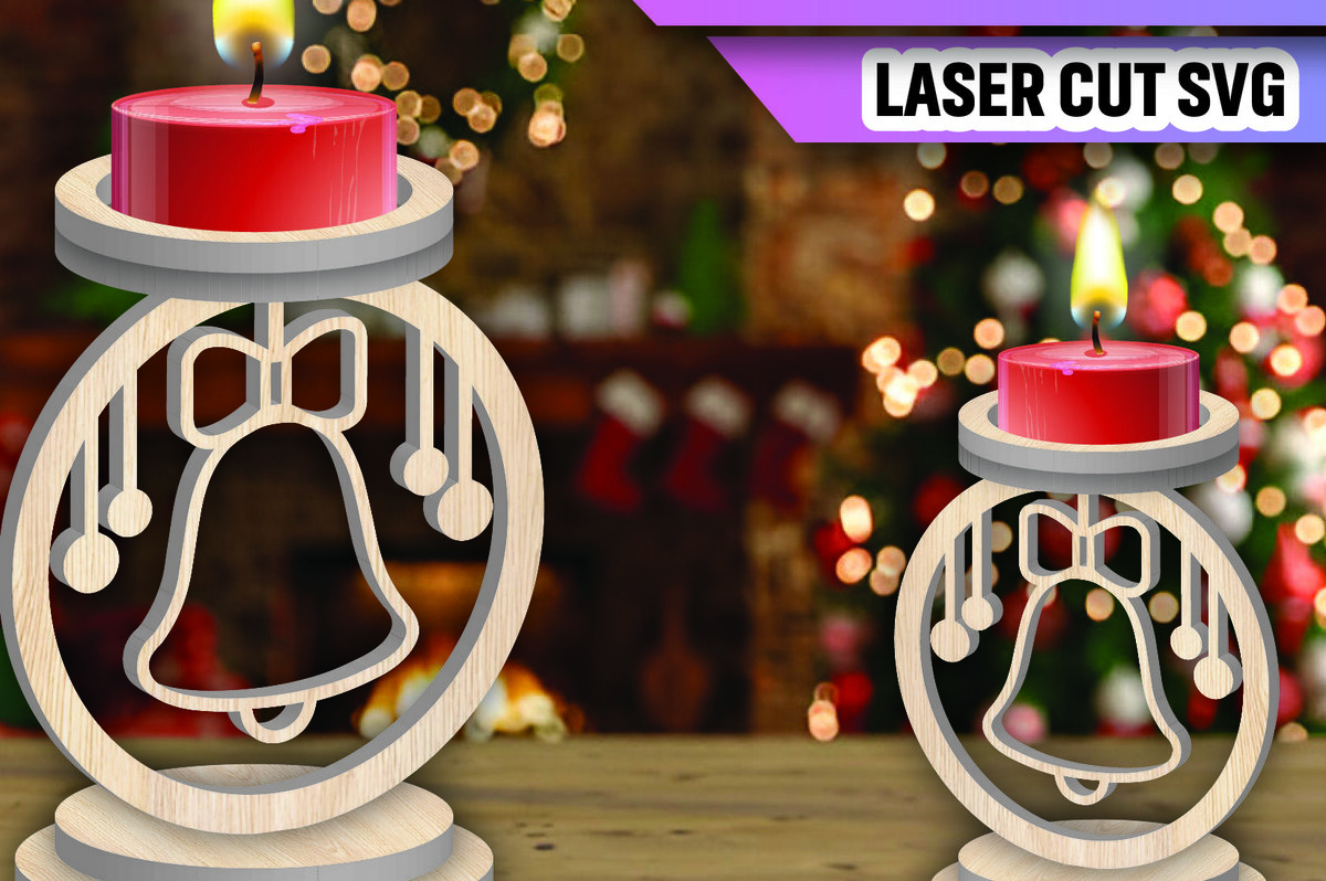 Intra απο ξύλο plywood 3mm-4mm πάχος Χριστουγεννιάτικη Κηροπήγαδα Δίασταση 15x15 cm INTRAFABR-106886223