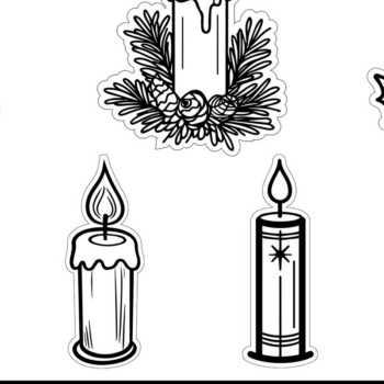 Intra απο ξύλο plywood 3mm-4mm πάχος Χριστουγεννιάτικο κερί κοπής με λέιζερ Δίασταση 15x15 cm INTRAFABR-113812489 - Image 1