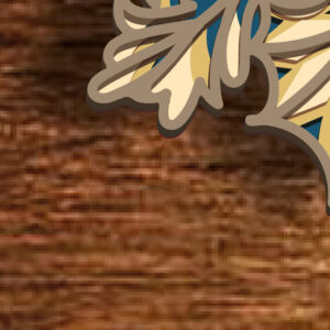 Intra απο ξύλο plywood 3mm-4mm πάχος Χριστουγεννιάτικο κερί Mandala, 3D Χριστ Δίασταση 30x30 cm INTRAFABR-82353406 - Image 4