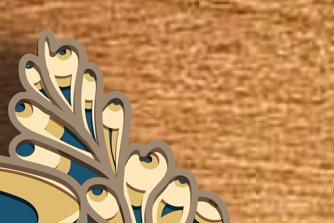 Intra απο ξύλο plywood 3mm-4mm πάχος Χριστουγεννιάτικο κερί Mandala, 3D Χριστ Δίασταση 30x30 cm INTRAFABR-82353406 - Image 6
