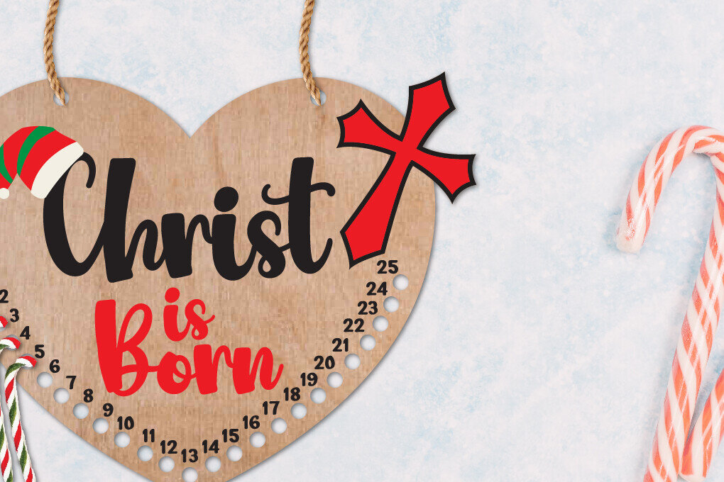 Intra απο ξύλο plywood 3mm-4mm πάχος Αντίστροφη μέτρηση για τα χριστουγεννιάτικα γλυκά | Μέρες Μέχρι Δίασταση 15x15 cm INTRAFABR-110422578