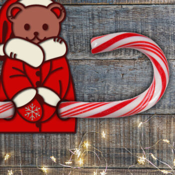 Intra απο ξύλο plywood 3mm-4mm πάχος Christmas Candy Holder Bear | Αποκοπή αρχείου Δίασταση 15x15 cm INTRAFABR-76135283 - Image 1