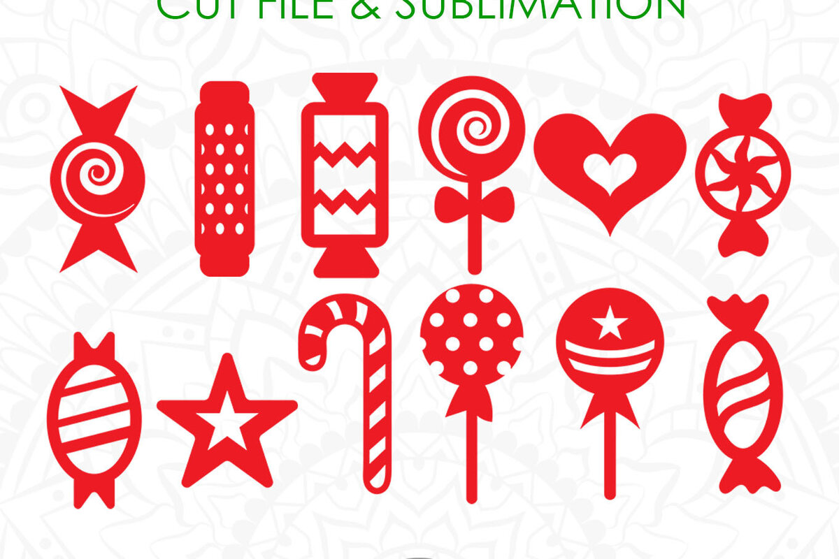 Intra απο ξύλο plywood 3mm-4mm πάχος Christmas Candy , Sublimation Δίασταση 15x15 cm INTRAFABR-10012948