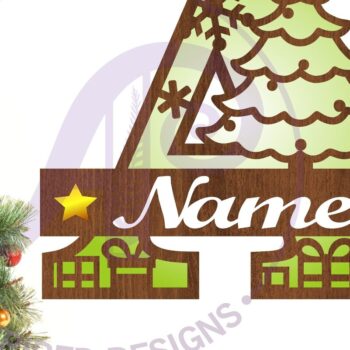 Intra απο ξύλο plywood 3mm-4mm πάχος Χριστουγεννιάτικο μονόγραμμα με κεφαλαίο γράμμα a Δίασταση 30x20 cm INTRAFABR-79721375 - Image 1