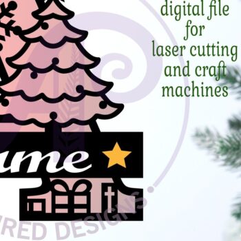 Intra απο ξύλο plywood 3mm-4mm πάχος Χριστουγεννιάτικο μονόγραμμα με κεφαλαίο γράμμα a Δίασταση 30x20 cm INTRAFABR-79721375 - Image 2