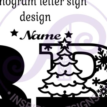 Intra απο ξύλο plywood 3mm-4mm πάχος Χριστουγεννιάτικο μονόγραμμα κεφαλαίο Γράμμα B Δίασταση 30x20 cm INTRAFABR-79721397 - Image 3