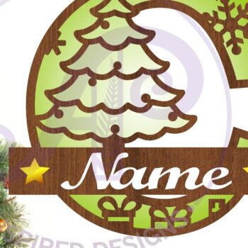 Intra απο ξύλο plywood 3mm-4mm πάχος Χριστουγεννιάτικο μονόγραμμα κεφαλαίο Γράμμα C Δίασταση 30x20 cm INTRAFABR-79721417 - Image 1