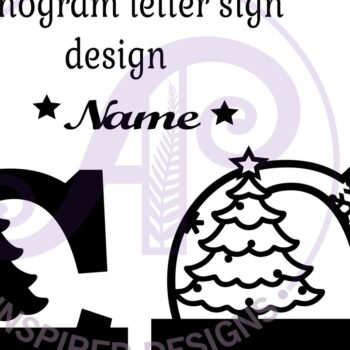 Intra απο ξύλο plywood 3mm-4mm πάχος Χριστουγεννιάτικο μονόγραμμα κεφαλαίο Γράμμα C Δίασταση 30x20 cm INTRAFABR-79721417 - Image 3