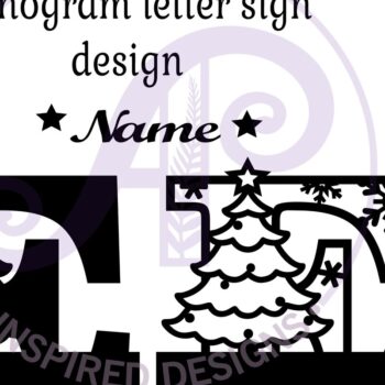 Intra απο ξύλο plywood 3mm-4mm πάχος Χριστουγεννιάτικο μονόγραμμα με κεφαλαίο γράμμα E Δίασταση 30x20 cm INTRAFABR-79721453 - Image 3