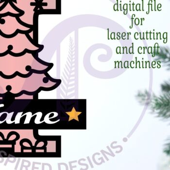 Intra απο ξύλο plywood 3mm-4mm πάχος Χριστουγεννιάτικο μονόγραμμα με κεφαλαίο γράμμα I Δίασταση 30x20 cm INTRAFABR-79721513 - Image 2