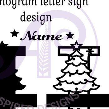 Intra απο ξύλο plywood 3mm-4mm πάχος Χριστουγεννιάτικο μονόγραμμα με κεφαλαίο γράμμα I Δίασταση 30x20 cm INTRAFABR-79721513 - Image 3