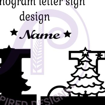 Intra απο ξύλο plywood 3mm-4mm πάχος Χριστουγεννιάτικο μονόγραμμα με κεφαλαίο γράμμα J Δίασταση 30x20 cm INTRAFABR-79721529 - Image 3