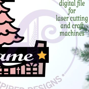 Intra απο ξύλο plywood 3mm-4mm πάχος Χριστουγεννιάτικο μονόγραμμα με κεφαλαίο γράμμα L Δίασταση 30x20 cm INTRAFABR-79721561 - Image 2