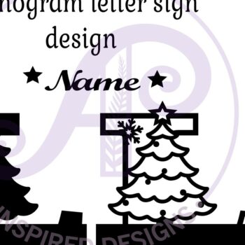 Intra απο ξύλο plywood 3mm-4mm πάχος Χριστουγεννιάτικο μονόγραμμα με κεφαλαίο γράμμα L Δίασταση 30x20 cm INTRAFABR-79721561 - Image 3