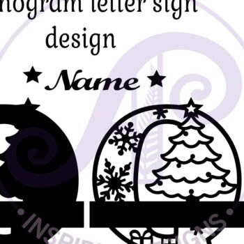 Intra απο ξύλο plywood 3mm-4mm πάχος Χριστουγεννιάτικο μονόγραμμα με κεφαλαίο γράμμα Q Δίασταση 30x20 cm INTRAFABR-79721712 - Image 3