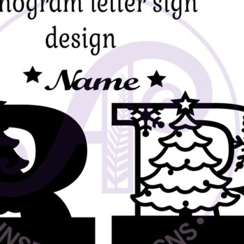 Intra απο ξύλο plywood 3mm-4mm πάχος Χριστουγεννιάτικο μονόγραμμα με κεφαλαίο γράμμα R Δίασταση 30x20 cm INTRAFABR-79721728 - Image 3