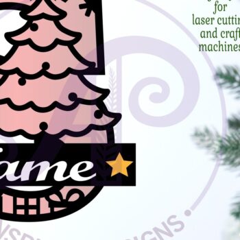 Intra απο ξύλο plywood 3mm-4mm πάχος Χριστουγεννιάτικο μονόγραμμα με κεφαλαίο γράμμα S Δίασταση 30x20 cm INTRAFABR-79721740 - Image 2