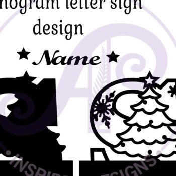 Intra απο ξύλο plywood 3mm-4mm πάχος Χριστουγεννιάτικο μονόγραμμα με κεφαλαίο γράμμα S Δίασταση 30x20 cm INTRAFABR-79721740 - Image 3