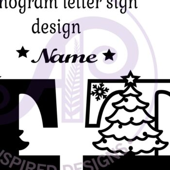 Intra απο ξύλο plywood 3mm-4mm πάχος Χριστουγεννιάτικο μονόγραμμα με κεφαλαίο γράμμα T Δίασταση 30x20 cm INTRAFABR-79721777 - Image 3