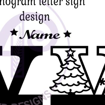 Intra απο ξύλο plywood 3mm-4mm πάχος Χριστουγεννιάτικο μονόγραμμα με κεφαλαίο γράμμα V Δίασταση 30x20 cm INTRAFABR-79721808 - Image 3