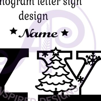 Intra απο ξύλο plywood 3mm-4mm πάχος Χριστουγεννιάτικο μονόγραμμα με κεφαλαίο γράμμα Y Δίασταση 30x20 cm INTRAFABR-79721871 - Image 3