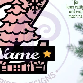 Intra απο ξύλο plywood 3mm-4mm πάχος Χριστουγεννιάτικο μονόγραμμα με κεφαλαίο γράμμα Z Δίασταση 30x20 cm INTRAFABR-79721891 - Image 2