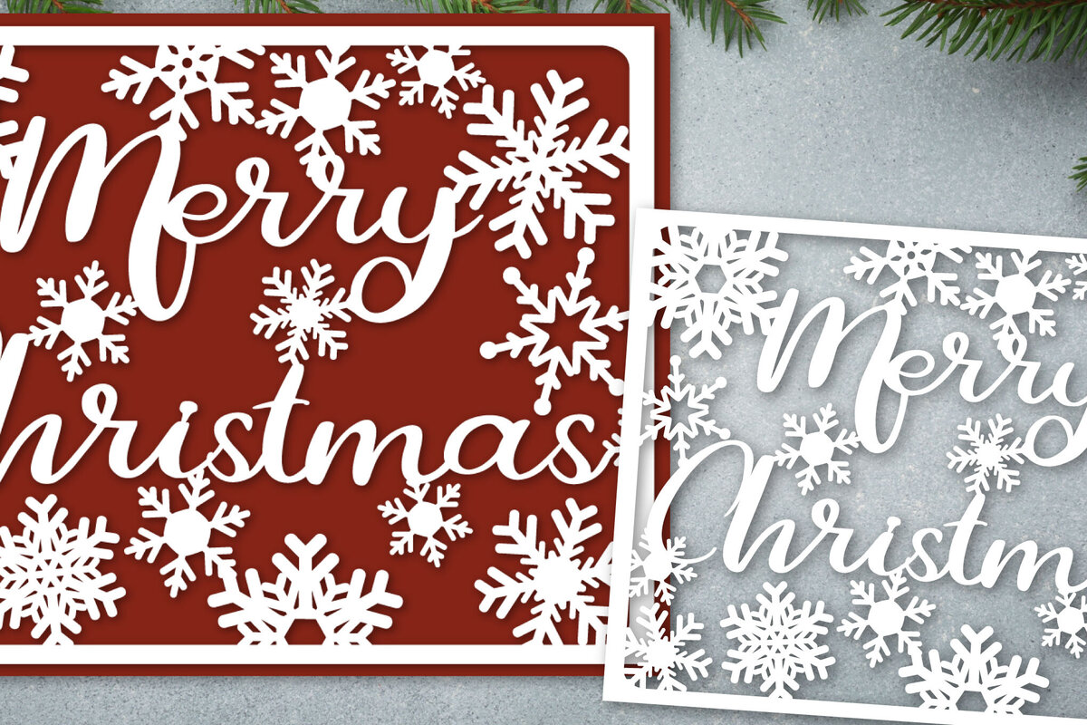 Intra απο ξύλο plywood 3mm-4mm πάχος Χριστουγεννιάτικη κάρτα Σχεδιασμός , νιφάδες χιονιού Δίασταση 5x4 cm INTRAFABR-120041140