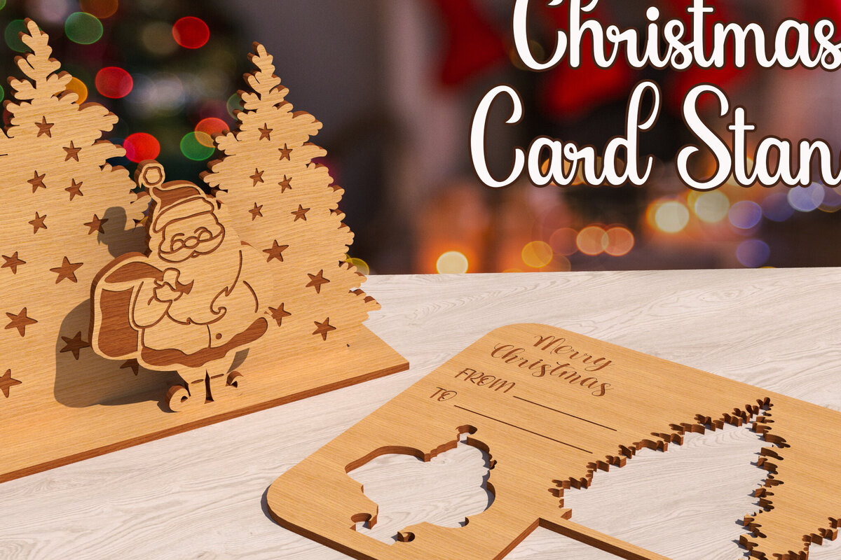 Intra απο ξύλο plywood 3mm-4mm πάχος Χριστουγεννιάτικη βάση καρτών με λέιζερ 3D Δίασταση 15x15 cm INTRAFABR-79597875