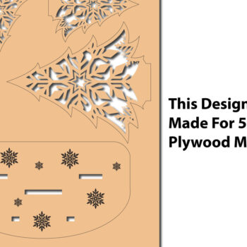 Intra απο ξύλο plywood 3mm-4mm πάχος Χριστουγεννιάτικη βάση κάρτας Δίασταση 5x5 cm INTRAFABR-37381057 - Image 5