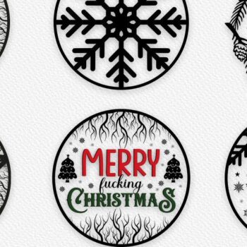 Intra απο ξύλο plywood 3mm-4mm πάχος Christmas Cardinal Bird Sign Cut  Δίασταση 15x15 cm INTRAFABR-35342936 - Image 1